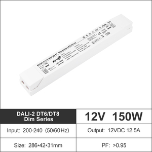 แถบไฟ LED ไดรเวอร์ IP20 120W/150W ต้าหลี่-2 DT6/DT8หรี่แสงได้220-240VAC ไฟ12V/24VDC LED 2ช่อง - Product Image 3