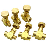 Vanne à aiguille miniature en laiton MFB102 1/4\" NPT mâle x NPT femelle Vanne et raccord