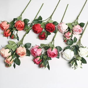 Wholesale <strong>Shana</strong> Rose Silk Flowers 66cm 8cm 5cm Heads 71g Multi Color for Wedding Home and Outdoor Decoration - Product Image 4