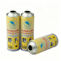 Kaleng Aerosol Aluminium Terlaris 200ml-400ml Kaleng Kosong untuk Parfum Kimia Industri Warna Logo Kustom Grosir Harga Murah