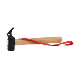 Marteau de tente de camping extérieur en métal noir avec tire-clou pour bâche et usage de survie - Product Image 3