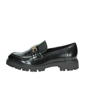 Marco Tozzi Women's Moccasin Black 40 Leather Loafer Slip On <b>Flat</b> Shoe - Product Image 1