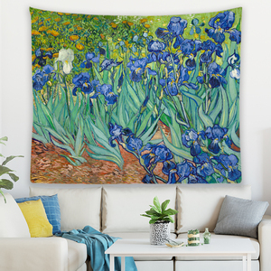 Tapiz Decorativo para Pared <span class=keywords><strong>de</strong></span> Sala <span class=keywords><strong>de</strong></span> Estar, Impresión <span class=keywords><strong>de</strong></span> <span class=keywords><strong>Estrellas</strong></span>, Luna y <span class=keywords><strong>Noche</strong></span> <span class=keywords><strong>de</strong></span> <span class=keywords><strong>Van</strong></span> <span class=keywords><strong>Gogh</strong></span>, 100% Poliéster, Impermeable, Lavable a Máquina - Product Image 5