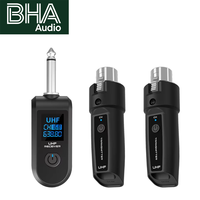 Récepteur de microphone filaire vers sans fil BHA W8-2 Plug and Play, adaptateur de transmission audio sans fil UHF XLR pour micro vocal dynamique