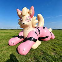 Dernier modèle de chien de la police gonflable géant de Wanjun, en forme d'animal de dessin animé, à vendre