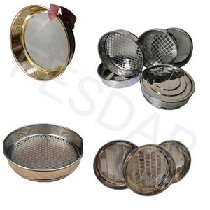 Kaliteli paslanmaz çelik Lab toprak ekran Test elek 200 ila 300mm çap standart elek - Product Image 3