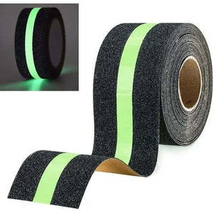 Película Antideslizante PET Autoluminiscente, Resistente a los Rayos UV, para Exteriores, Adhesivo de Seguridad para Escaleras, Brilla en la Oscuridad, Color Gris Claro - Product Image 2