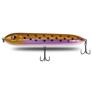 165mm/95g 210mm/110g WTD yüzer kalem lure yapay yüzen yem topwater deniz bas pike sert vücut balıkçılık cazibesi