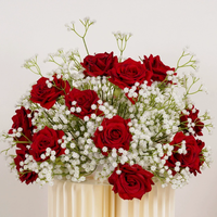 Grandes fleurs artificielles classiques, bouquet de fleurs artificielles au toucher réel pour centre de table de mariage, fête, décoration de la maison et de la table