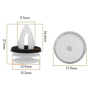 Jiechuang Automotive Nylon Clip 17.9mm For BMW E46 E53 E90 E91 E70 Panel Fastener Anti Vibration <b>Pad</b> - Product Image 1