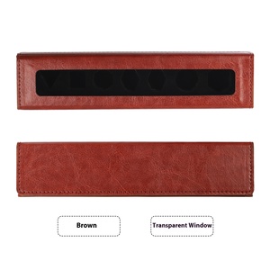 Hình chữ nhật Xúc xắc hộp lưu trữ với nắp từ Organizer mang PU Leather trường hợp một lớp lưu trữ trường hợp - Product Image 6