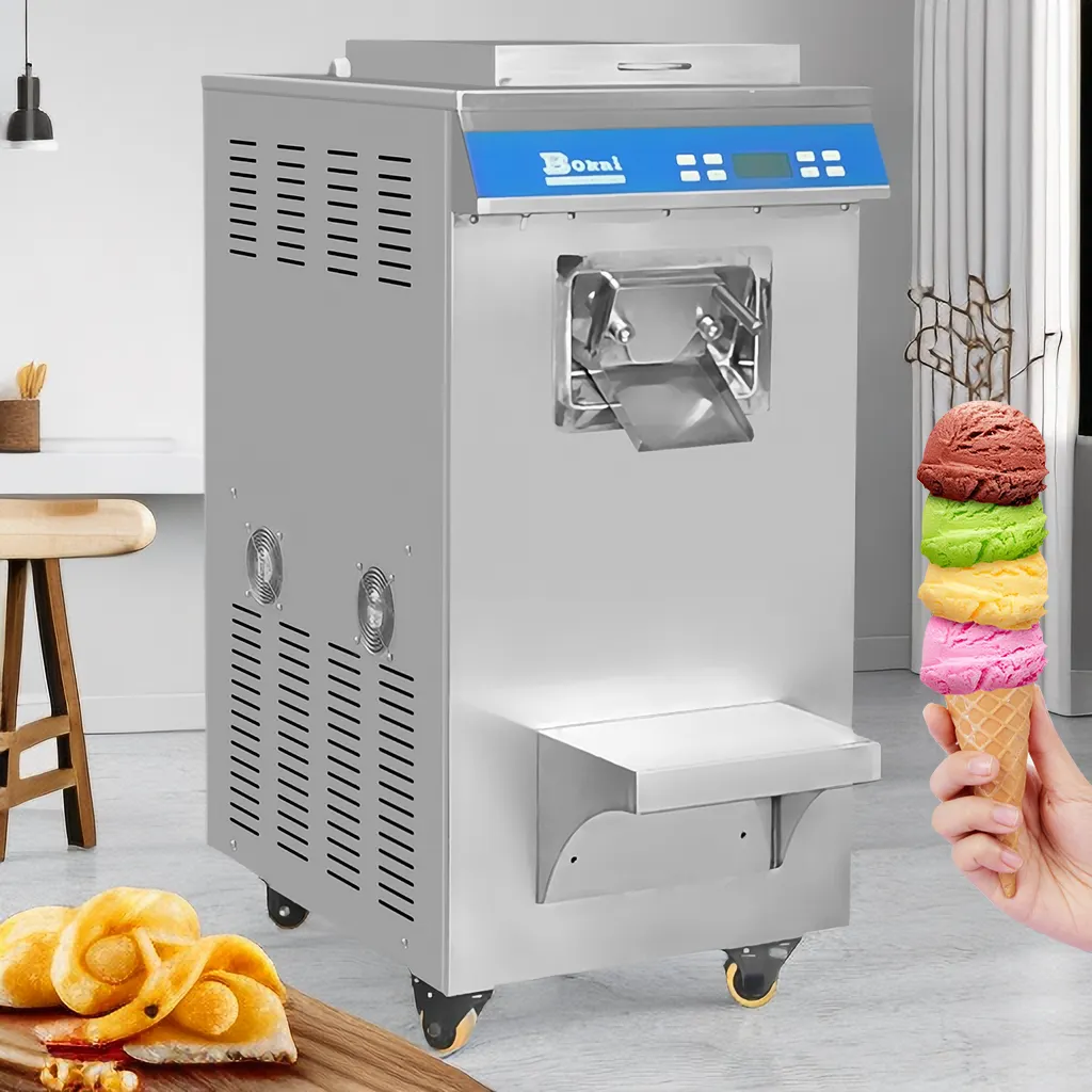 Máquina italiana para hacer helados, congelador por lotes