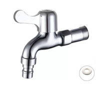 Robinet mural en alliage de zinc à eau froide, ouverture rapide, pour machine à laver, usage extérieur, prix de gros pour projets