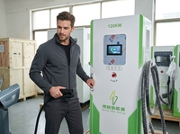 Nouveau chargeur rapide pour véhicules électriques Ganzhong GZ-DC-160L-2 DC CCS2 7kW-240kW Interface combinée IP55 Extérieur Entrée 380V Certifié OCPP1.6 CE TUV