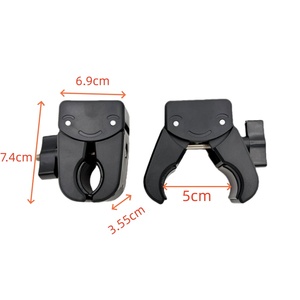 Support de guidon de moto en plastique robuste avec pince griffe de crabe pour caméra vidéo professionnelle et accessoires de trépied 1,5-5 cm - Product Image 3