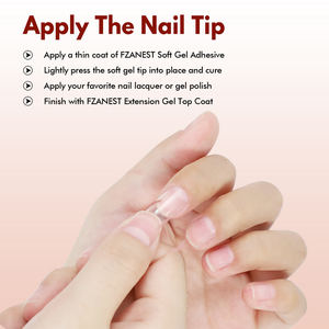 FZANEST Colle à ongles longue durée forte sans HEMA ni TPO, adhésif pour capsules Soft Gel X, 15ml, Gel UV de fixation, Logo personnalisé - Product Image 3