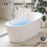 Baignoire autoportante ovale moderne pour, vente en gros d'usine, usage domestique, salle de bain, hôtel, projet villa