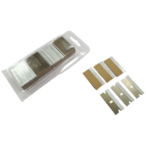 Cuchillas de afeitar de repuesto, 1,5 pulgadas, acero al carbono, 100 piezas - Product Image 1