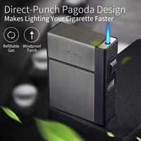 Boîte à briquet électronique portable en métal et plastique, étanche, personnalisée, avec USB, vente en gros par l'usine JX