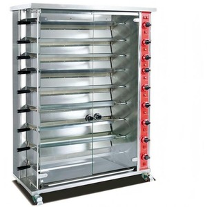Machine à rôtir les poulets verticale à <span class=keywords><strong>gaz</strong></span> de haute qualité. Idéal pour les supermarchés et la restauration - Product Image 3