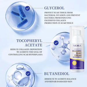 Crema de silicona para eliminar cicatrices y estrías, Gel reparador de piel facial para el cuerpo, eficaz en cicatrices antiguas - Product Image 3