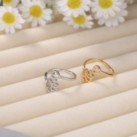 Bagues d'orteil ajustables plaquées or 18 carats pour femmes, avec pierres CZ et cristaux, motif fleur, pour l'été et la plage, bijoux de pied ouverts