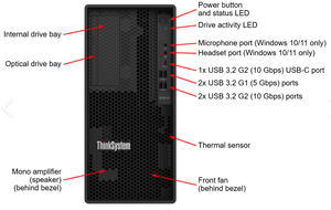 เซิร์ฟเวอร์ Lenovo ThinkSystem ST50 V2 4U Tower ประสิทธิภาพสูง แรม 64GB ฮาร์ดดิสก์ 4x3.5 นิ้ว รับประกัน 1-3 ปี มีสินค้าในสต็อก - Product Image 4