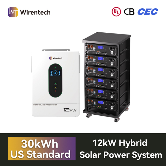 51.2V 100Ah Rack Battery 12000W Hybrid Inverter Combo For Home ESS With RS232 RS485 CAN And Long Cycle Life