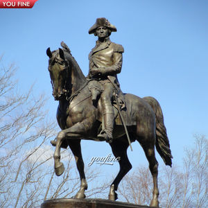 Sculpture de Statue de soldat et cheval en Bronze Antique grandeur nature de ferme en plein air - Product Image 6