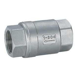 H12W-16P 201/304วาล์วน้ำสแตนเลสแบบแมนนวลแนวตั้งโครงสร้างบอลสปริงแบบยกวาล์วน้ำทางเดียว - Product Image 5