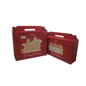 The Rock-Bottom Price Chinese Manufacturer Eco-friendly Wholesale Red Tote Corrugated Paper Box Packing Box