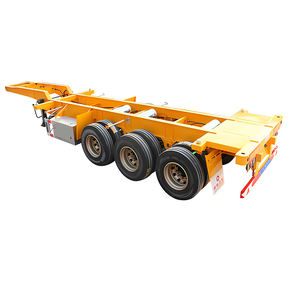 40 pieds 3 essieux benne basculante squelette châssis camion remorques semi-<span class=keywords><strong>remorque</strong></span> plateau bas semi-<span class=keywords><strong>remorque</strong></span> - Product Image 4