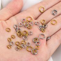 Anneaux de connexion à double trou en acier inoxydable, anneaux de jonction à deux trous, fermoirs pour la fabrication de bijoux et la création de bijoux artisanaux