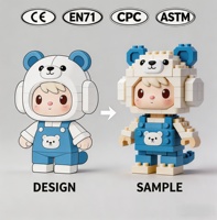 Set de Bloques de Construcción de Plástico para Figuras Personalizadas DIY de Mascotas, para Regalo Personalizado y Exhibición Coleccionable