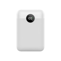 Mini Power Bank Ultra-Compacte 10000mAh Haute Capacité avec Affichage Numérique LED, Chargeur Portable pour Téléphone Mobile et Gilet Chauffant