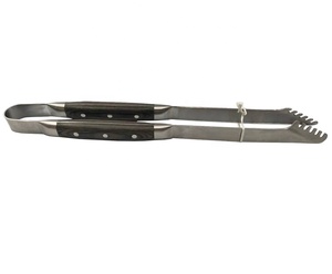 Outils de cuisson pour <span class=keywords><strong>barbecue</strong></span> avec manche en <span class=keywords><strong>bois</strong></span> coloré, en acier inoxydable 430, 10 pièces - Product Image 6