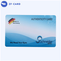Carte PVC CR80 écologique avec puce Fudan FM11RF08 et numérotation laser pour l'identification scolaire nationale et la gestion du temps de présence