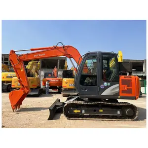 90%NewSecondhand Hitachi ZX70 Excavator Used Mini 7tons Japan Zaxis70 Small Digger with Blade Dozer Low Price for Sale ZX60