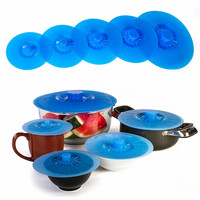 Couvercle de bol réutilisable en silicone sans BAP avec couvercles à ventouse fabriqué sur mesure en caoutchouc pour casseroles et tasses Pièces d'ustensiles de cuisine