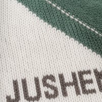 Herren Strickjacke mit Reißverschluss und Eigenem Logo Vintage Streetwear Farbblock Stehkragen Cardigan für Männer