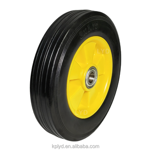 Alta qualidade <span class=keywords><strong>8</strong></span> polegadas roda sólida rodízios de borracha Silencioso e resistente ao desgaste Adequado para cortadores de grama, arruelas de alta pressão - Product Image 1