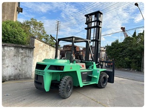 Chariot élévateur diesel d'occasion Mitsubishi FD70 de 7 tonnes, modèle japonais, facile à utiliser, mât à deux/trois étages, longueur de fourche 3254 mm, performances supérieures, en promotion - Product Image 3