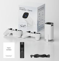 Projecteur intelligent 4K Android 11 HD HY300/X10/HY320/S40/HCS350 avec 2 Go de RAM, machine de jeu portable pour home cinéma, lampes LED LCD, États-Unis Batterie