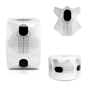 Private Label Self-Adhesive Dual Nail <strong>Form</strong> Acrylic Nail Tip Extension Nail Art <strong>Forms</strong> - Product Image 1