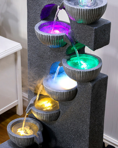 Fontaine d'intérieur en cascade fontaine d'eau fluide créative humidificateur générateur de richesse salon entrée décoration de la maison - Product Image 5