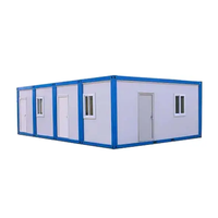 Maisons conteneurs portables préfabriquées OEM ODM à assembler, type villa, bureau, atelier, appartement, école, 2-3 chambres