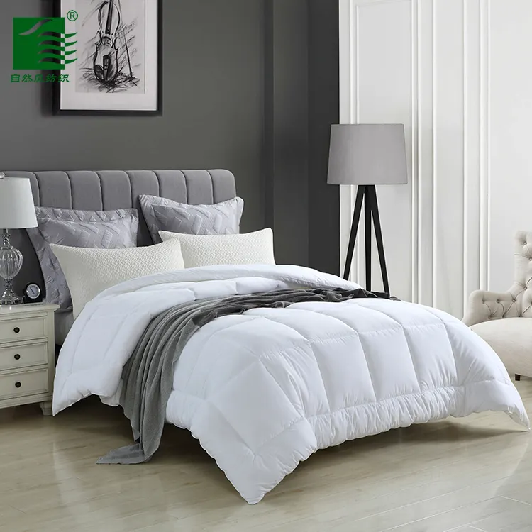 Couette en Duvet blanc 100% coton, couette en microfibre et en Polyester, de haute qualité, pour hôtel