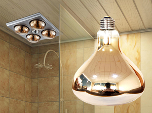 R125 E27 360 Độ Đồng Thau Nhôm Phản Xạ Bóng Đèn Cổ Bóng Đèn Tắm Bóng Đèn Bắt Nạt - Product Image 2