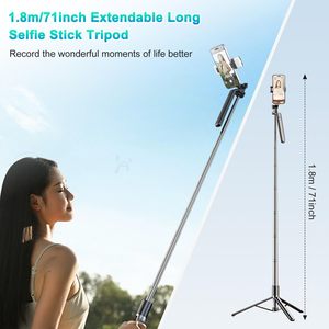 Palo de Selfie Bluetooth con Rotación de 360°, Control Remoto, Extensible para Exteriores, con Luz de Relleno, Palo para Selfies con Luz - Product Image 2
