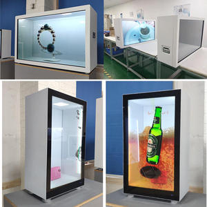 55 65 75 86inch <span class=keywords><strong>LCD</strong></span> tủ trong suốt 3D Holographic màn hình cảm ứng hiển thị trong suốt Tủ quảng cáo hộp - Product Image 5